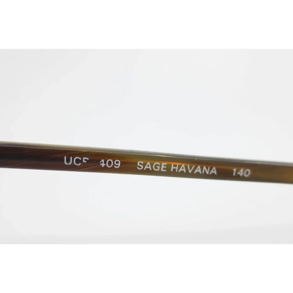 United Colors of Benetton UCF 409 Sage Havana Oval Eyeglass Frames 42-140 Green